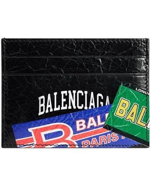 Balenciaga Leather Cash Card Holder - White
