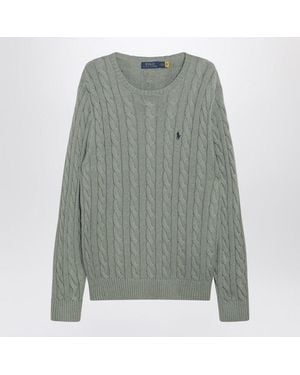 Polo Ralph Lauren Cotton Cable-Knit Sweater - Gray