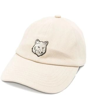 Maison Kitsuné Maison Kitsuné Tea Leaf Cotton Hat - Natural