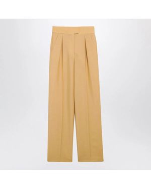 Valentino British Mohair Pants - Natural