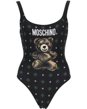 Moschino Teddy One Piece Swimsuit - Black