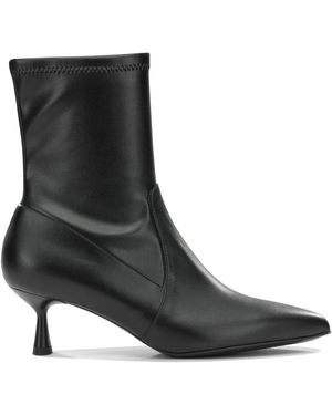 Sergio Levantesi "Celine 35Mm" Pull-On Ankle Boots - Black