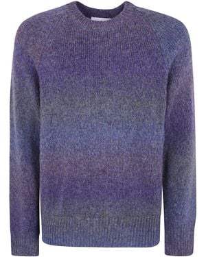 Les Deux Gradient Round Neck Knit Jumper - Blue