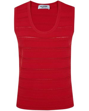 Blugirl Blumarine Viscose Top - Red