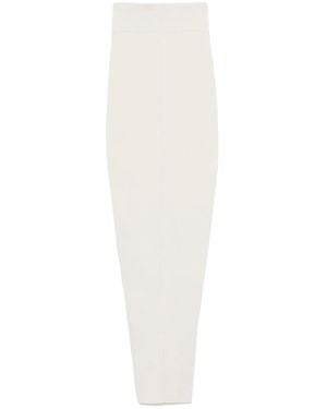Rick Owens Pillar Long Skirt - White