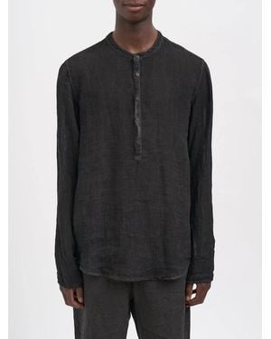 Poeme Bohemien Linen Kaftan Shirt - Black