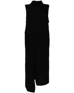 Y's Yohji Yamamoto O Hn Sleeveless Dress - Black