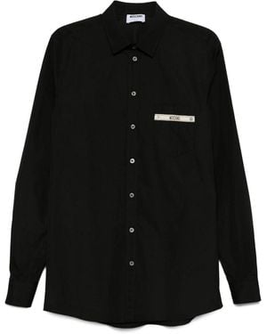 Moschino Couture Logo-Detail Pocket Shirt - Black