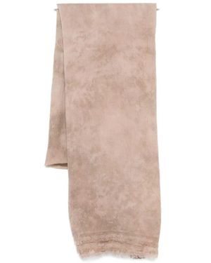 Avant Toi "Austen" Faded Effect Light Wool Scarf 100X200 - Natural