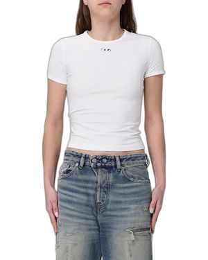 DIESEL Logo Cotton T-Shirt - Blue