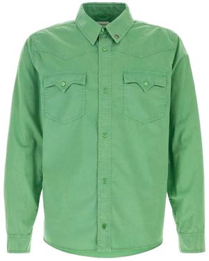 Versace Flap-Pocket Shirt - Green