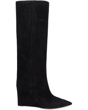 Jimmy Choo High Boot With Wedge - Black