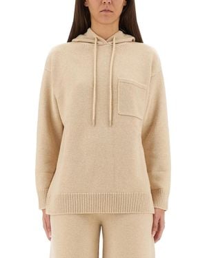 Max Mara Liana Hooded Jumper - Natural