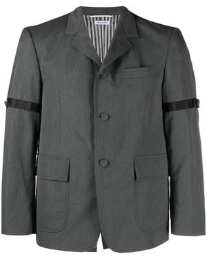 Thom Browne Unstructured Straight Fit Sb S/C With Gg Armband - Black