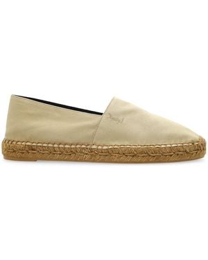 Saint Laurent Cassandre Ysl Logo Espadrilles - Natural