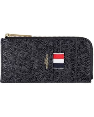 Thom Browne Leather Coin Purse - Black