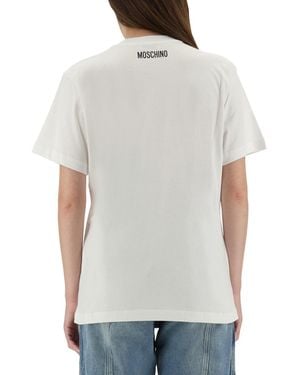 Moschino Cotton Crew-Neck T-Shirt - White