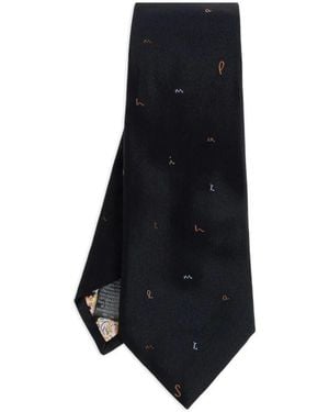 Paul Smith Tie Letters 8Cm - Blue