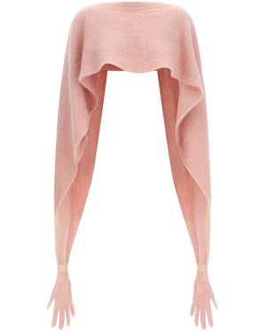 Moschino Glove Cape - White