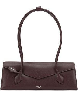 Alaïa Alaia "Le Teckel Flap" Medium Shoulder Bag - Brown