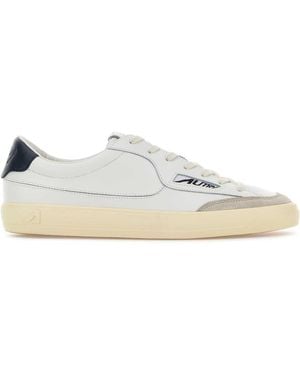 Autry Windscape Low Uk05 Leather/Suede/Space - White