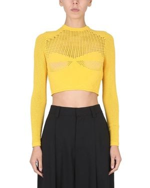 Ambush Crop Shirt - Yellow