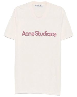 Acne Studios Logo-Print T-Shirt - White