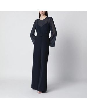 P.A.R.O.S.H. P.A.R.O.S.H. Jumpsuit With Belt - Blue