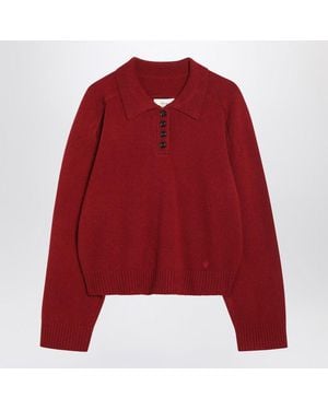 Loulou de Saison Burgundy Cashmere Sweater - Red