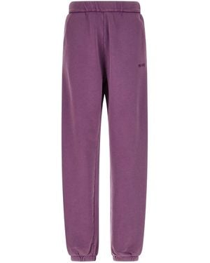 The Attico Logo Embroidery Joggers Trousers - Purple