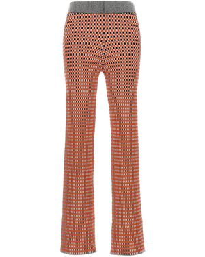 Rabanne Jacquard Trousers - Brown