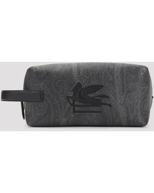 Etro Cotton Arnica M Pouch - Black