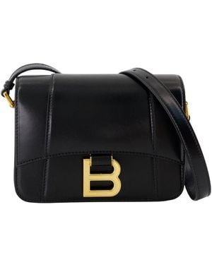 Balenciaga Hourglass Flap Bag S - Black