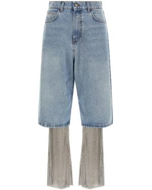 GIUSEPPE DI MORABITO Crystal Jeans + Leggings - Blue