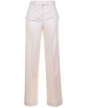 Circolo 1901 High-Waisted Jersey Trousers - White