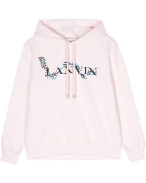Lanvin Classic Printed Hoodie - Pink