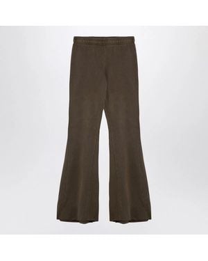 Entire studios Organic Cotton Military Flared Trousers - Brown