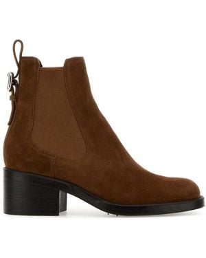 Chloé Caramel Suede Dakota Ankle Boots - Brown