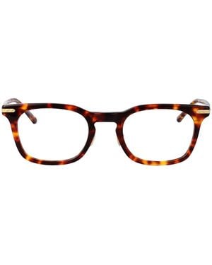 Linda Farrow Darkt-Shell/Lightgold/ Acetate Glasses - Brown