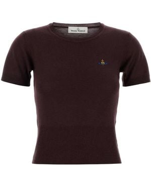 Vivienne Westwood Crew Neck Top - Black