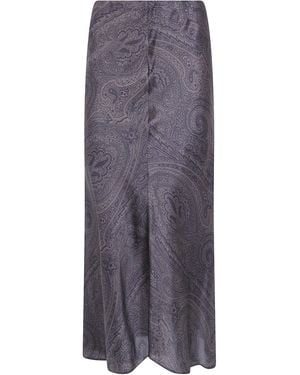 Etro Long Skirt - Purple
