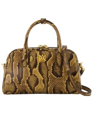 Amiri Python Ma Bowling Purse - Metallic