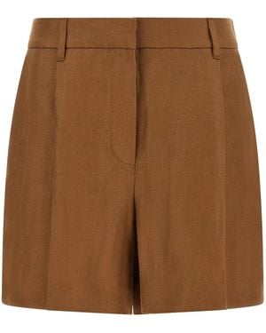 Brunello Cucinelli 'Monile' Tailored Bermuda Shorts - Brown