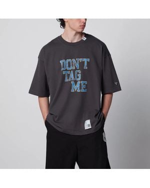 Maison Mihara Yasuhiro Don'T Tag Me Cotton T-Shirt - Black
