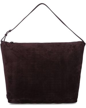 Emporio Armani Suede Hobo Bag - Black