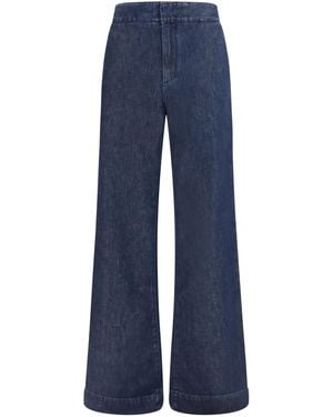 Sa Su Phi Tuxedo Denim Jeans Deep Cotton - Blue