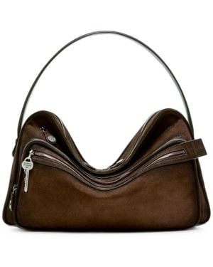 Acne Studios Camero Camera Leather Shoulder Bag - Brown