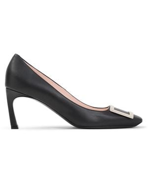 Roger Vivier Belle Trompette Calf Leather Pumps - Blue