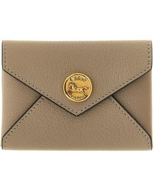 Chloé 'Envelope' Card Holder - Brown