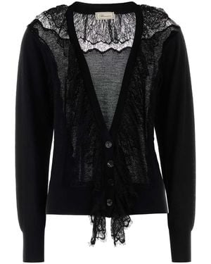Blumarine Virgin Wool Cardigan - Black